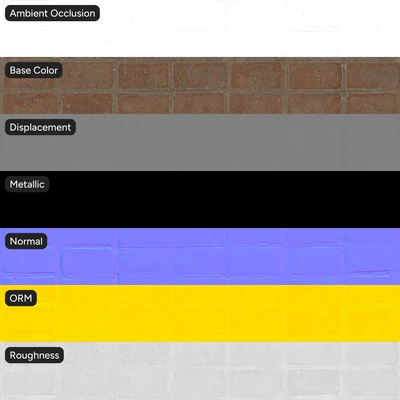 dusty worn brick floor texture — Вид 3