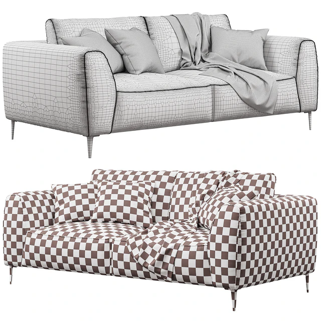 Chateau dAx - Dudy (2-seat fabric sofa) — Descargar