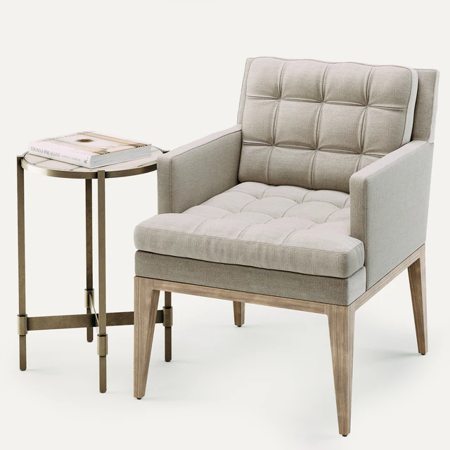 Baker OJAI DINING CHAIR & ON CENTER OCCASIONAL TABLE — Скачать