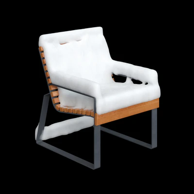 Bench "Gloria" Adanat under the snow — Ver 4