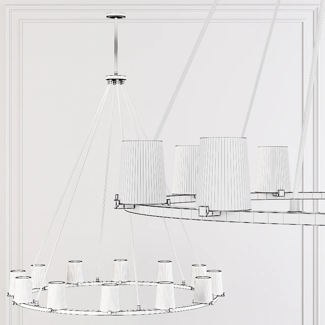 Restoration Hardware PAUILLAC ROUND CHANDELIER 48 Glass shade and Brass — Скачать