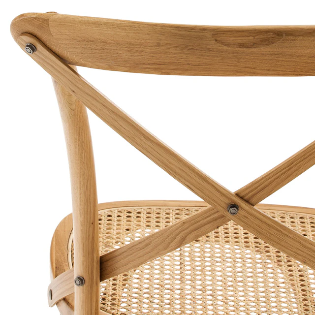 Chair in oak and wicker Cedak — Descargar