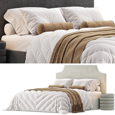 Bed Adona Floor 160 Soft Latte — Вид 1
