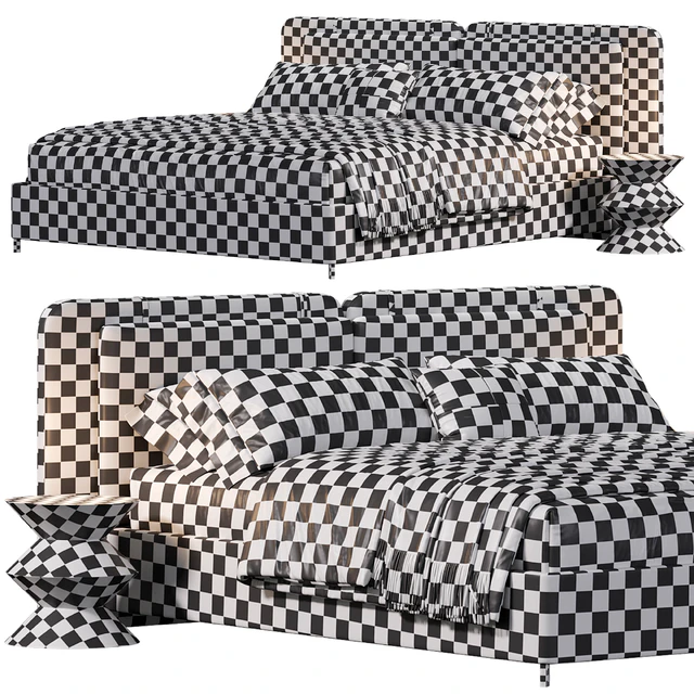 Tatlin soft bed By Minotti — Descargar