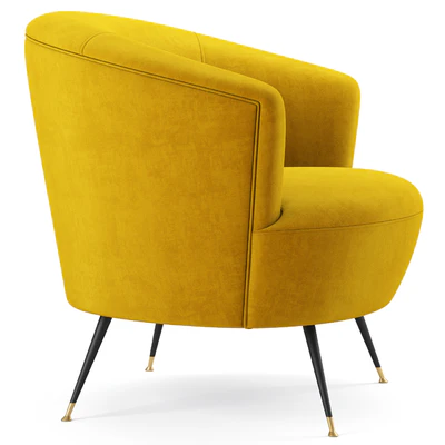 Safavieh Arlette Velvet Retro Mid Century Accent Chair — Ver 6