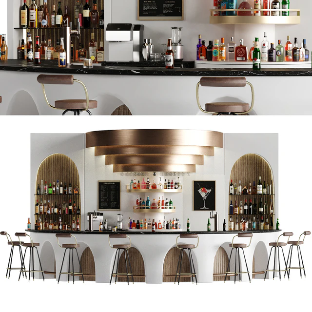 Bar 14 Curve Bar (110 Bottles + Bar Objects) — Скачать