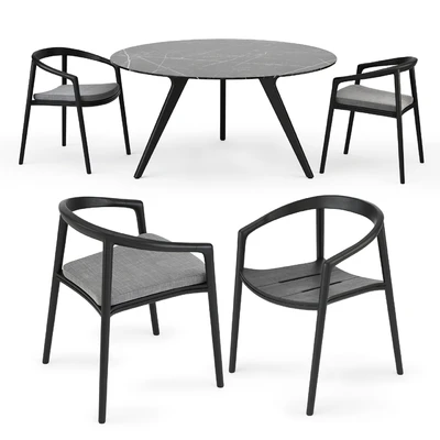 MANUTTI Torsa Table & Solid Chair — View 1