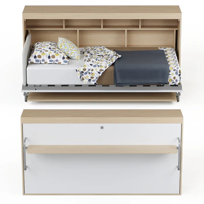 Guter Mobel - Transformer bed wardrobe with Standart table — Ver 4