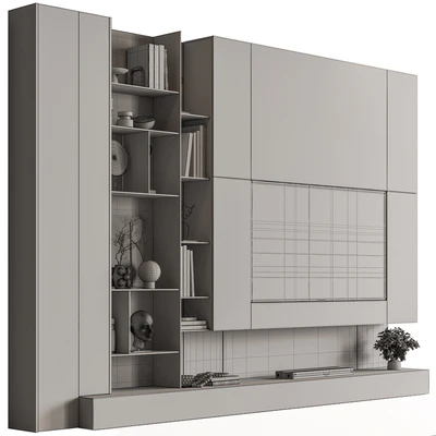 TV Wall Wooden - Set 195 — Вид 4