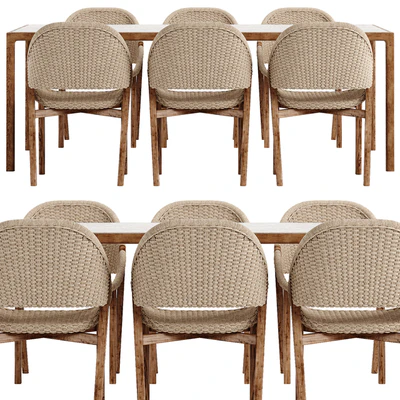 Tribu Elio chair Illum Teak table set — Вид 2