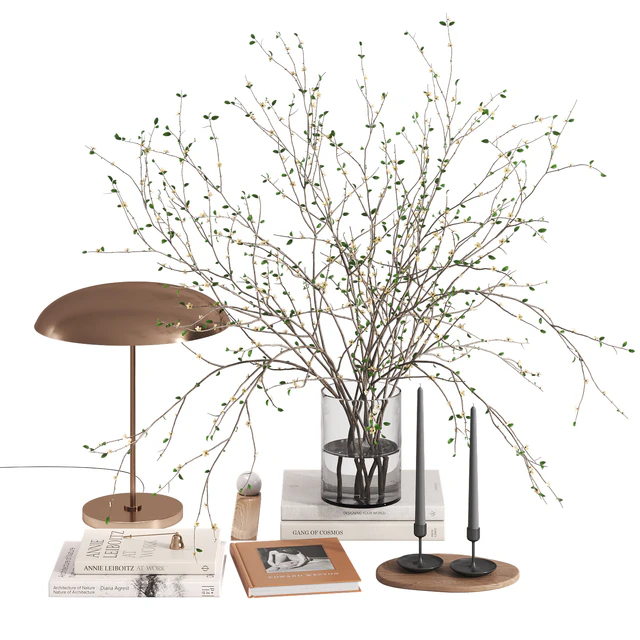 Decorative set with Solstice Ore Table Lamp — Скачать