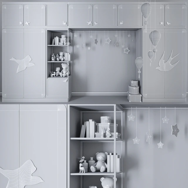 Wardrobe for kids room — Descargar