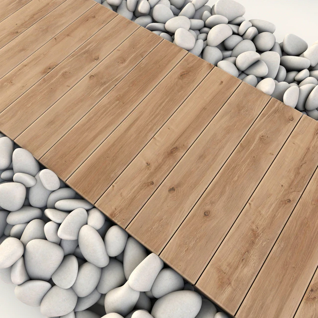 Board  road pebble  collection n2 / Дорога из досок с галькой конструктор — Скачать
