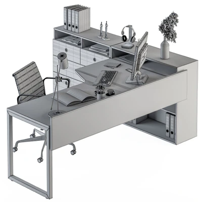 Office Furniture - Manager Set 16 — Вид 4