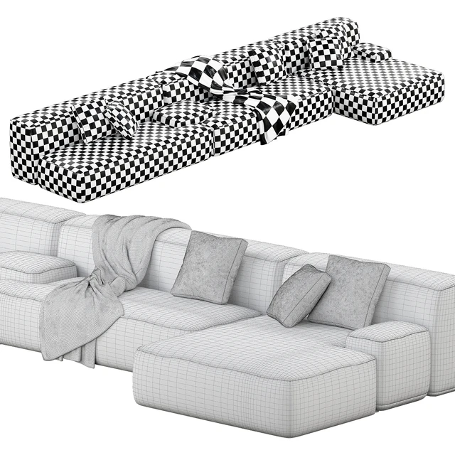 Lema Cloud Modular Sofa Set 12 — Descargar