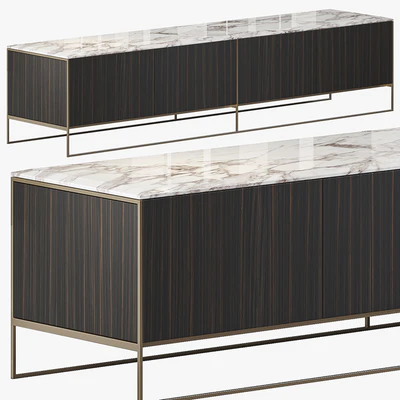 MINOTTI CALDER BRONZE LIVING HORIZZONTAL SIDEBOARD — Ver 5