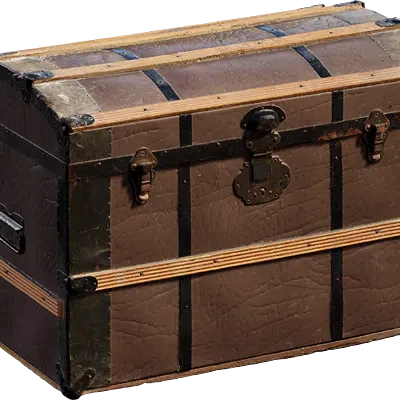 leather wooden chest 001 — Скачать