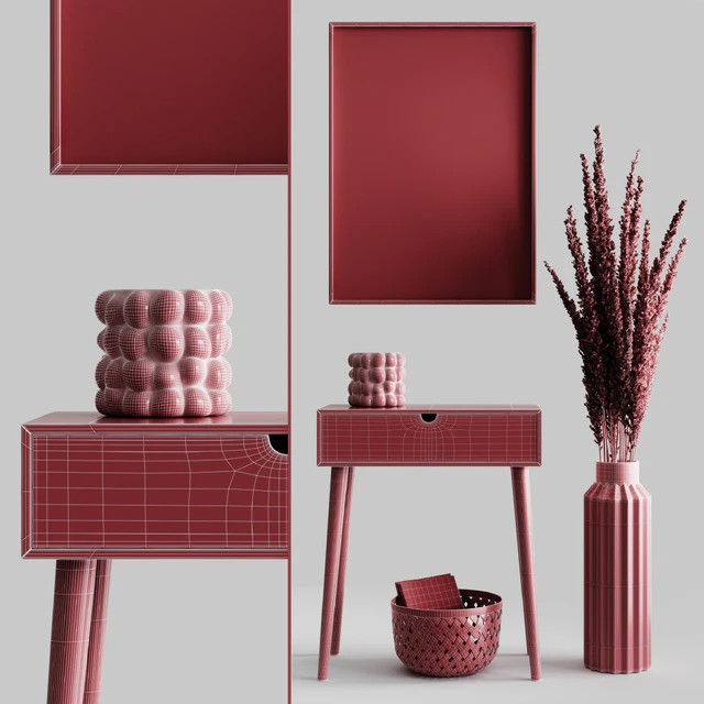 Decoration Set 04 pampas & Console — Скачать