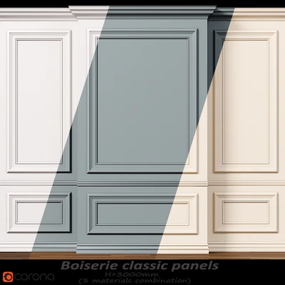 Wall molding 10. Boiserie classic panels — download
