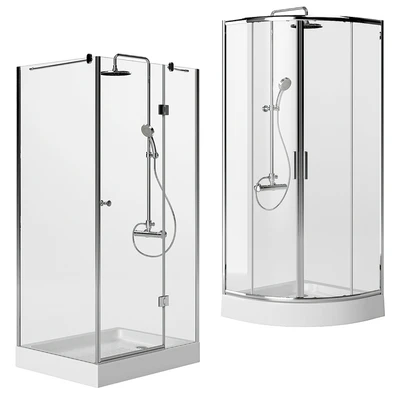 Shower cabins with trays STURM   Set 1 — Ver 3