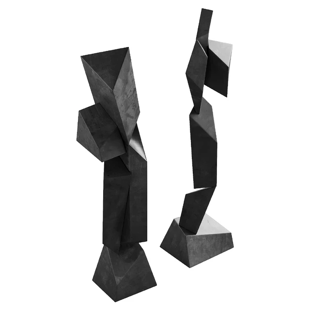 408 interior sculptures 15 minimalistic abstract modern angular artwork 01 — Скачать