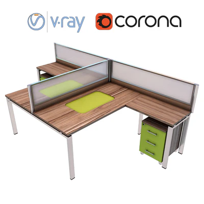 Modern office desk — Вид 1