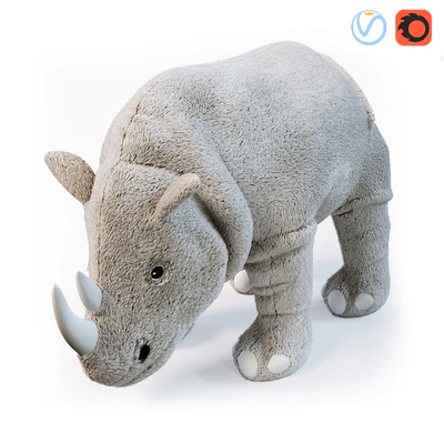 Soft toy, rhino DUNGEL — скачать