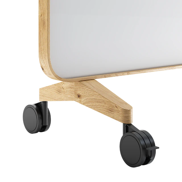Lintex Frame Mobile double-sided glassboard with a bentwood frame — Descargar