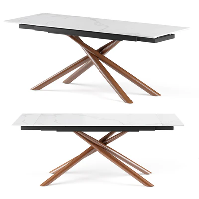 Ravenna extendable table with ceramic top — Ver 1
