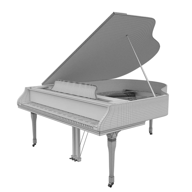 Grand piano classic detailed — Descargar