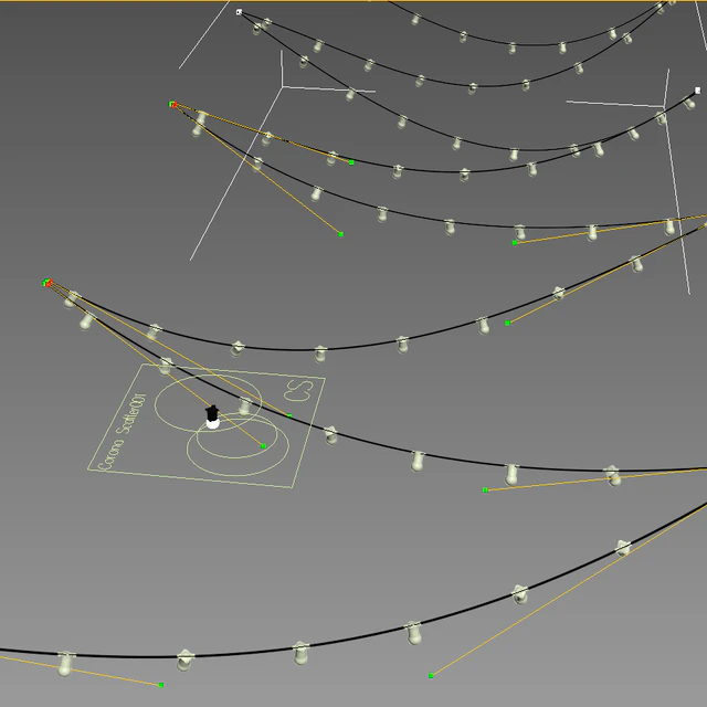 Editable Garland belt light street — Скачать