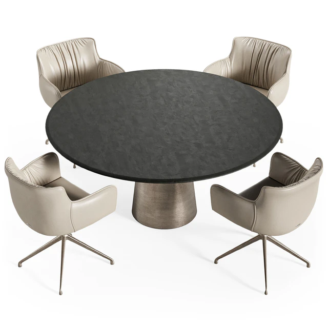 Cattelan Italia Yoda Argile table Rhonda chair — Скачать