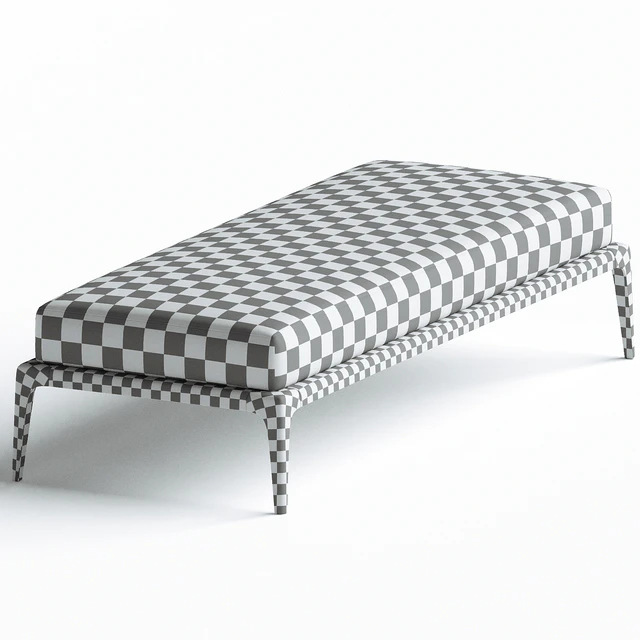 Poliform PARK Upholstered fabric bench — Descargar