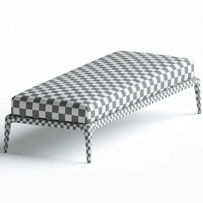 Poliform PARK Upholstered fabric bench — Ver 2