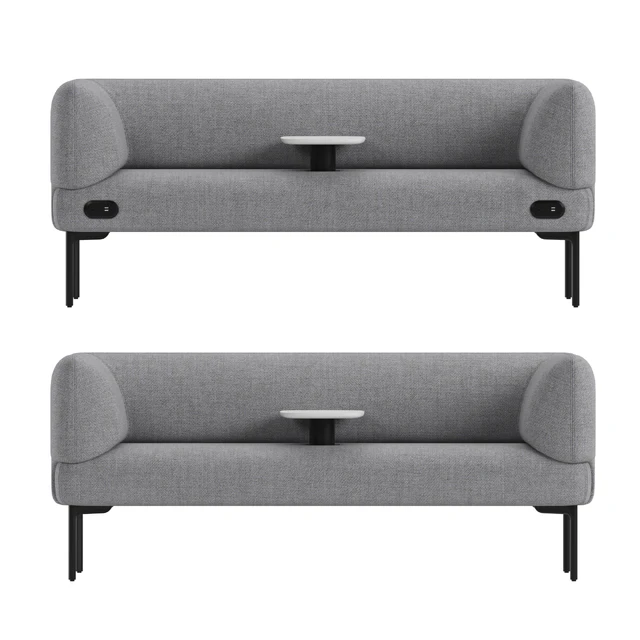 Haworth Cabana Sofa S9C2-0 With Integrated Table — Скачать