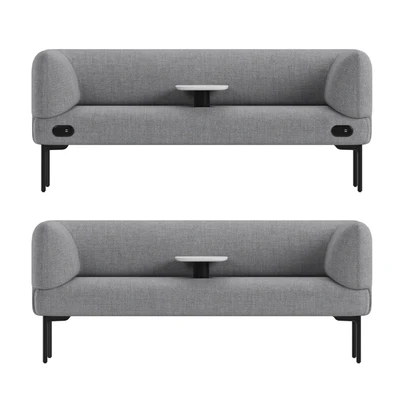 Haworth Cabana Sofa S9C2-0 With Integrated Table — Вид 6