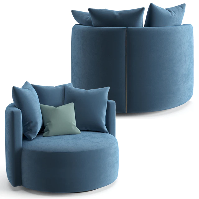 Fendi Casa Loulou poltrona armchair — Скачать