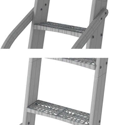 Custom Service Hardware Sliding Hook Library Ladder — Ver 6