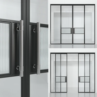Glass partition (Loft) 4 — Ver 1