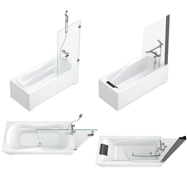 Bath and shower curtains Villeroy & Boch, Sanitana, Roca, Ideal and Cersanit set 95 — Descargar