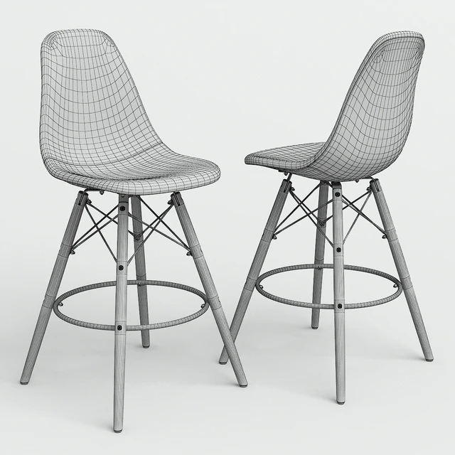 Chair Eames Style DSW Patchwork bar. — Descargar