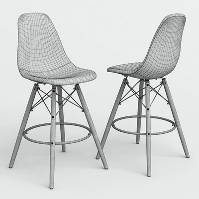 Chair Eames Style DSW Patchwork bar. — Ver 2