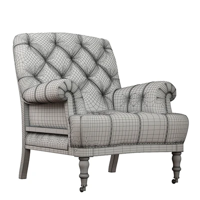 Napoleon deconstructed tufted roll armchair — Вид 2