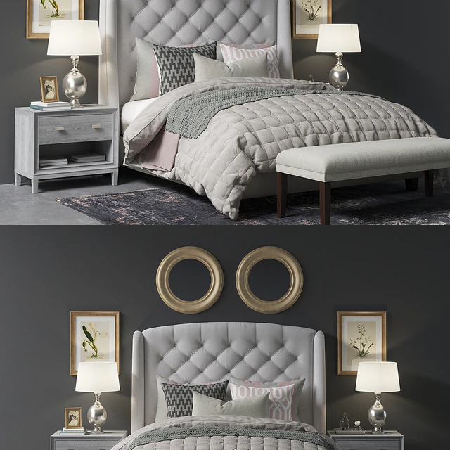 Paris Arched Winged Bed — Descargar