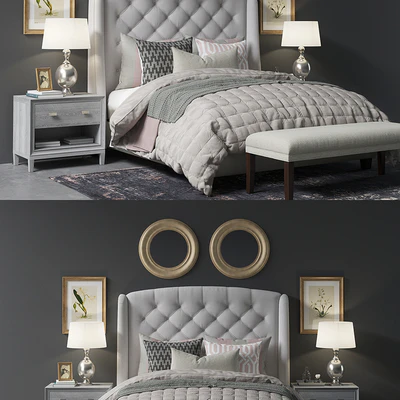 Paris Arched Winged Bed — Ver 3