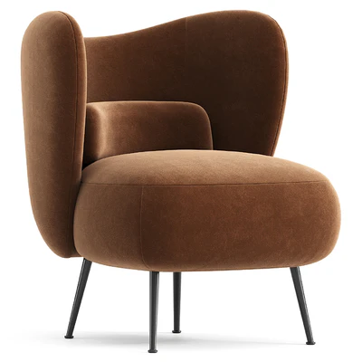 Frankie-James Upholstered Barrel Chair — Вид 3