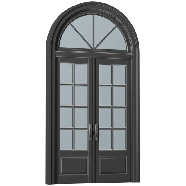 Arc Classic Entrance Doors.Entrance to the house.Front Door.Arched Opening Window.Outdoor Entrance classic door.External Doors. Exterior Door.Street Doors — Descargar