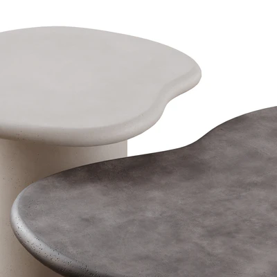 Macarella cement coffee tables in 2 colors — Ver 5