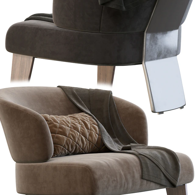 Reeves Large Armchair by Minotti — Скачать