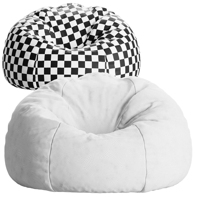 Icon Klassischer Sitzsack Flauschig aus Cord Kingston — Descargar
